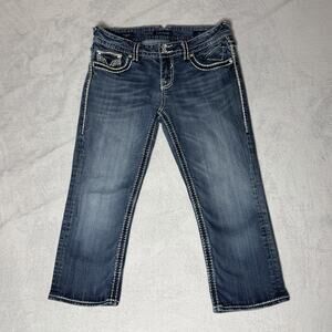 VIGOSS Low Rise Embellished Dublin Capri Jean - Size 9/10